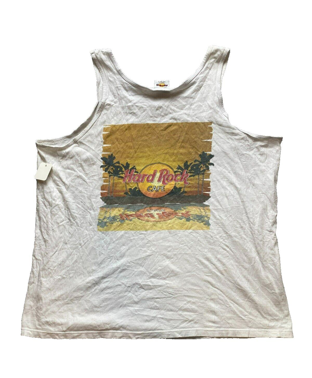 VTG Hard Rock Cafe Shirt Adult Extra Large San Juan Sunset Beach Tank USA Mens