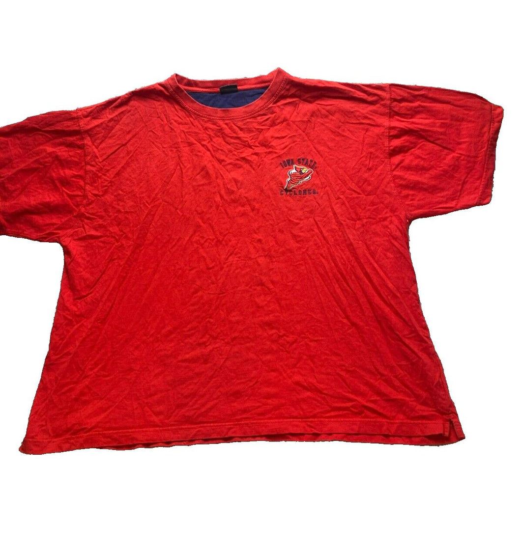 Iowa State Cyclones Shirt Adult 3XL XXXL Red University NCAA Pro Edge Mens