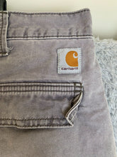 Load image into Gallery viewer, Carhartt Pants Adult 42x30 Gray Relaxed Fit Cargo Outdoor Workwear Ripstop Mens

