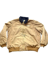 Load image into Gallery viewer, Vintage Carhartt Jacket Adult 4XL Tan Zip Bomber Detroit Style Quilt Lined Chore

