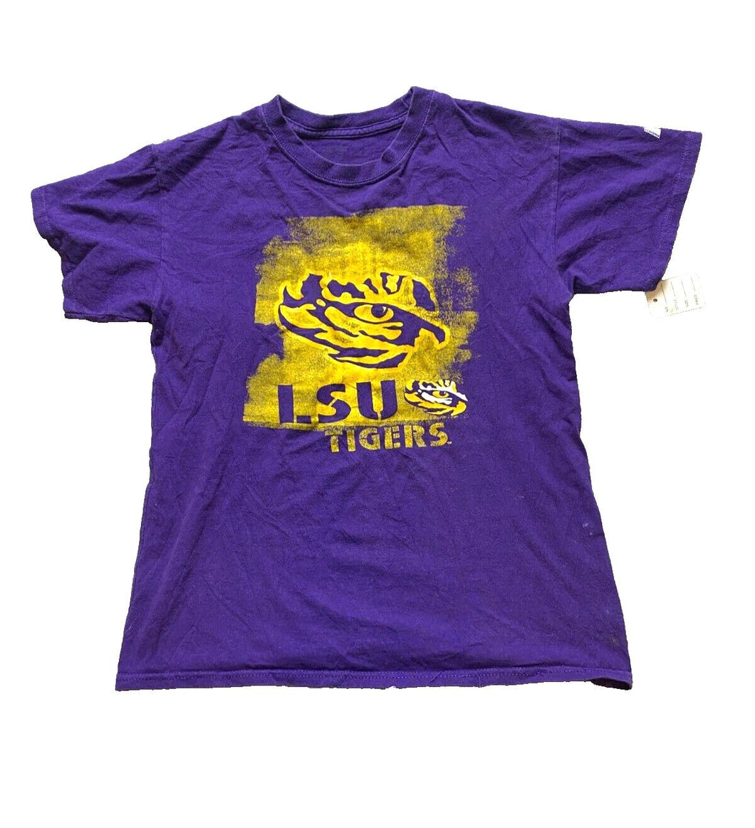 LSU Tigers Shirt Youth Large Louisiana State University NCAA Tiger Eye Boys