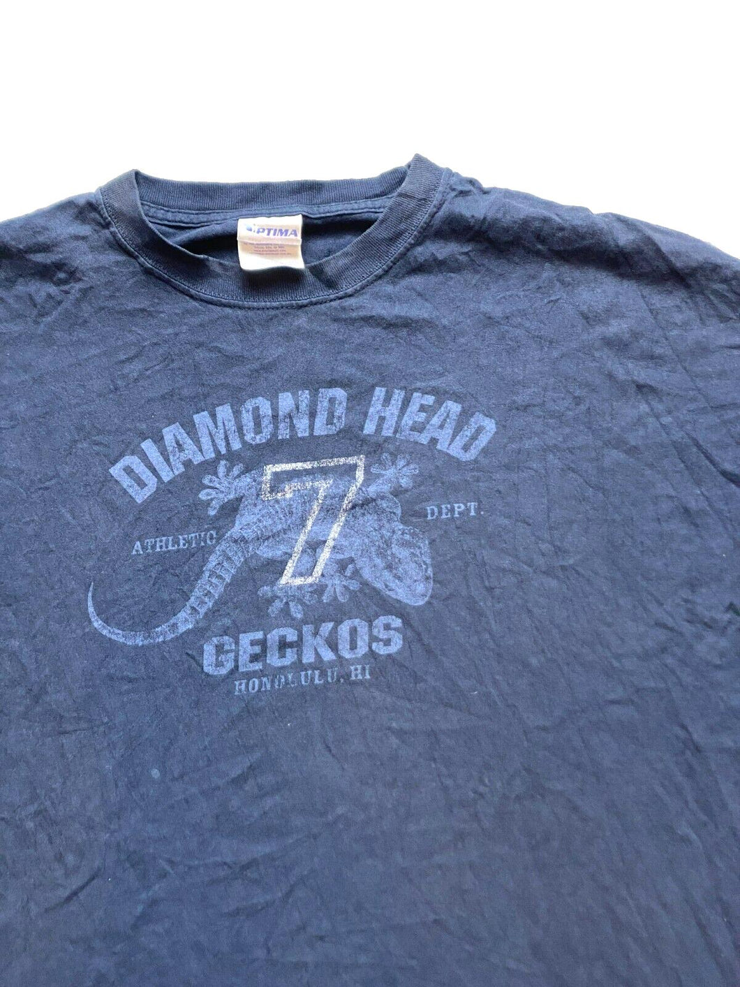 VTG Diamond Head Geckos Shirt Adult 3XL 3X Honolulu Athletic Streetwear Mens