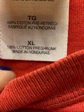 Load image into Gallery viewer, VTG Mission Foods Tortillas Shirt Adult Extra Large Red Football Tailgaters Mens
