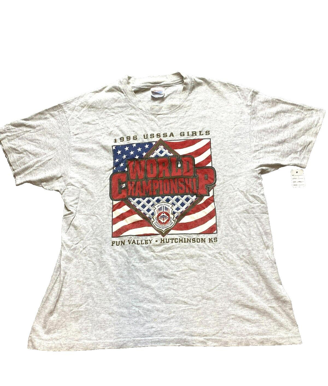 VTG SLO-Pitch Softball Shirt Adult Extra Large USSSA Girls Single Stitch 90s