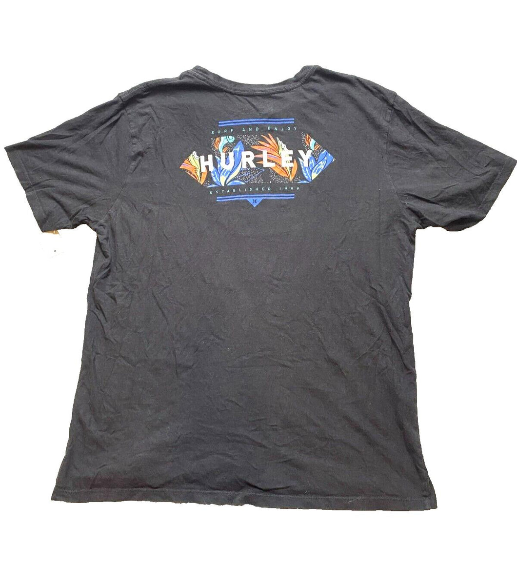 Hurley Shirt Adult Large Black Everyday Washed Surfing Surf Streetwear Mens