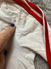 Load image into Gallery viewer, Adidas Shirt Youth Medium White Three Stripes Big Center Logo Athletic Boys
