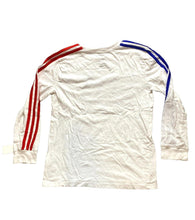 Load image into Gallery viewer, Adidas Shirt Youth Medium White Three Stripes Big Center Logo Athletic Boys
