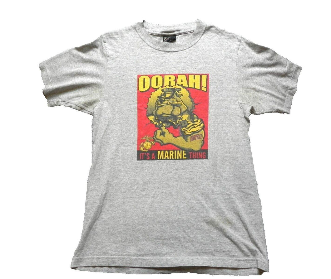 Vintage Oorah Shirt Adult Small It's a Marine Thing Military Corps Bulldog Mens