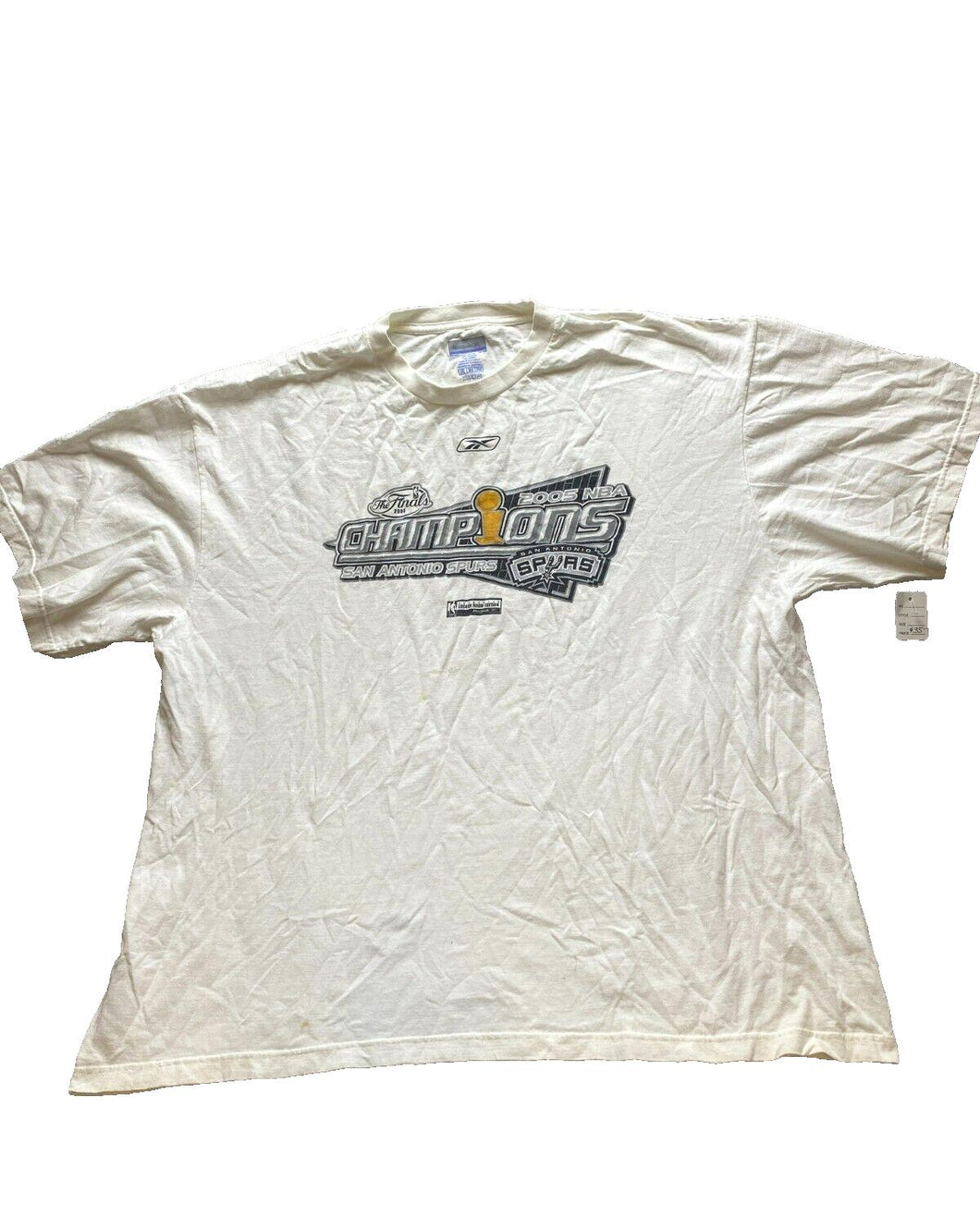 San Antonio Spurs Shirt Adult 2XL 2X NBA Basketball 2005 Finals Champs Mens
