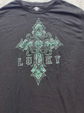 Load image into Gallery viewer, Lucky Saint Patrick’s Day Shirt Adult 2X 2XL Cross Grunge Skater Hip Hop Mens
