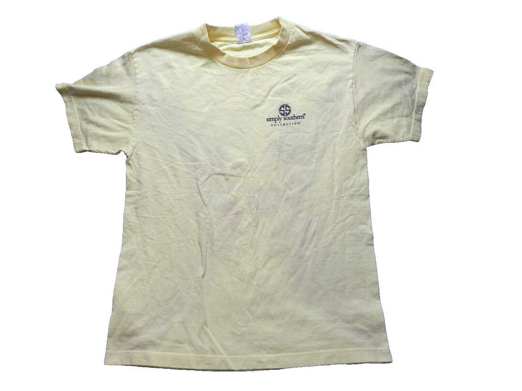 Vintage Simply Southern Shirt Adult Medium Elephant Preppy Short Sleeve Mens