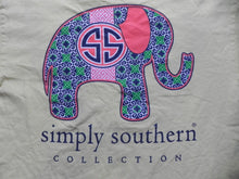 Load image into Gallery viewer, Vintage Simply Southern Shirt Adult Medium Elephant Preppy Short Sleeve Mens
