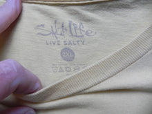 Load image into Gallery viewer, Salt Life Shirt Adult 2XL XXL Live Salty Fishing Surfing Diving Short Sleeve Men
