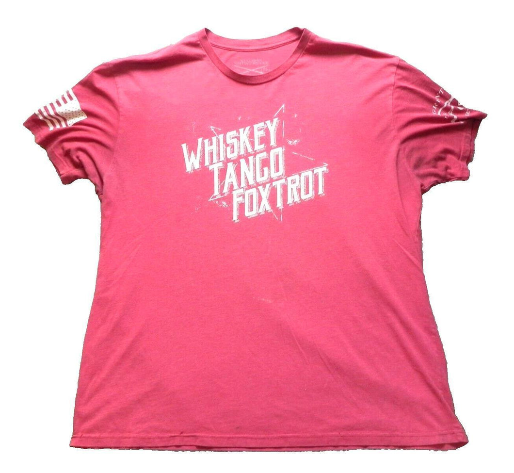 Grunt Style Shirt Adult 3XL Whiskey Tango Foxtrot This We'll Defend Riffle Mens