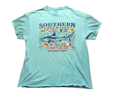 Load image into Gallery viewer, Southern Saltwater Shirt Adult Extra Large Stay Salty Cocoa Beach FL Shark Mens
