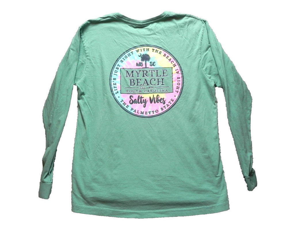 Southern Spirit Shirt Adult Extra Large Salty Vibes South Carolina Palmetto Mens