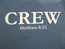Load image into Gallery viewer, CREW Christian Shirt Womens Large Get On Boat Summer Youth Events Jesus Ladies

