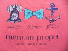 Load image into Gallery viewer, VTG &#39;Merican Proper Shirt Adult Extra Large Liberty Bowtie Freedom Anchor Mens
