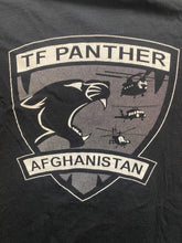 Load image into Gallery viewer, Task Force Panther Shirt Adult Small Black Afghanistan Armed Forces Military Men
