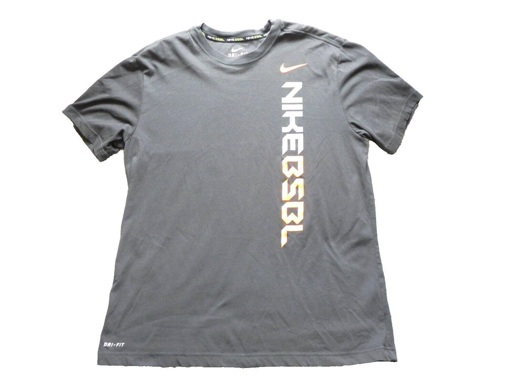 Nike Shirt Adult Large BSBL Baseball Dri Fit Activewear Sportswear Swoosh Mens