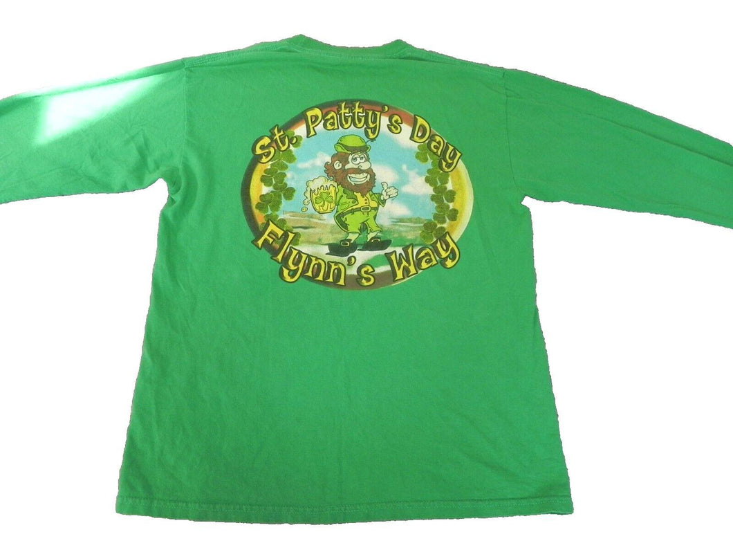 VTG St. Patrick's Shirt Adult Medium Flynn's Irish Tavern St Patty's Day Mens