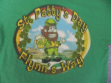 Load image into Gallery viewer, VTG St. Patrick&#39;s Shirt Adult Medium Flynn&#39;s Irish Tavern St Patty&#39;s Day Mens

