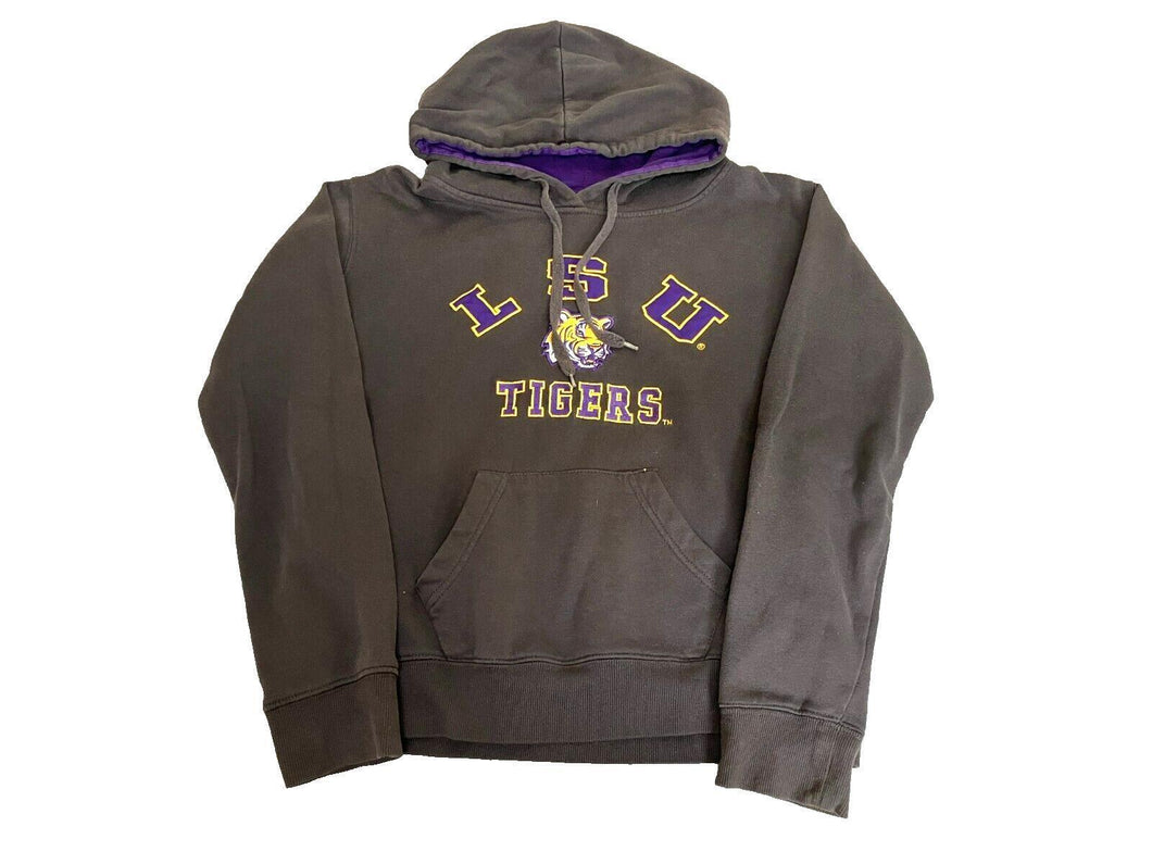 LSU Tigers Sweatshirt Adult Medium Black Pullover NCAA Hoodie Sweater Mens