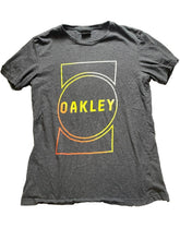 Load image into Gallery viewer, Oakley Shirt Adult Medium Rainbow Spell Out Logo Streetwear Short Sleeve Mens
