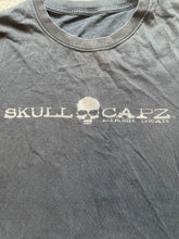 Load image into Gallery viewer, Skull Capz Shirt Adult Large Punk Biker Gear Short Sleeve Crew Neck Mens

