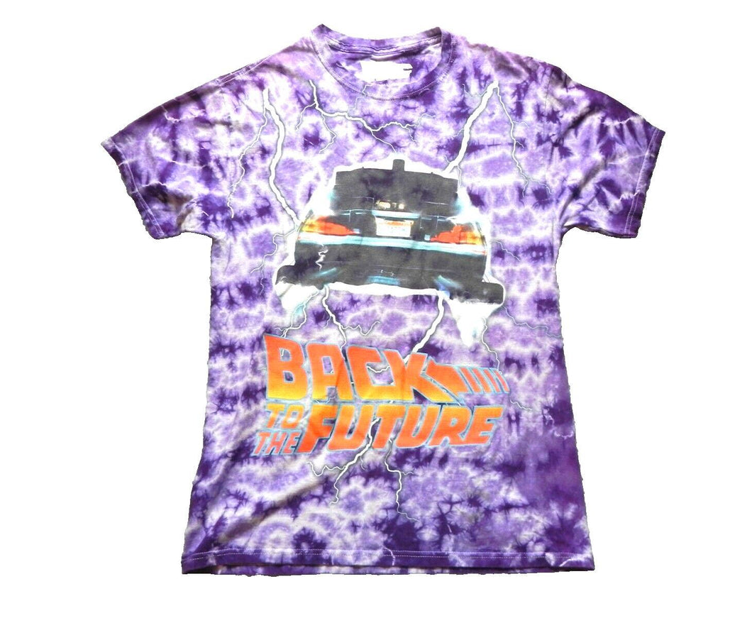Back to the Future Shirt Womens Medium Universal Studios AOP Tie Dye Ladies