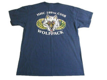 Load image into Gallery viewer, VTG  Military Shirt Adult Large Blue Stay Army HHC 189th CSSB Wolfpack Y2K Mens
