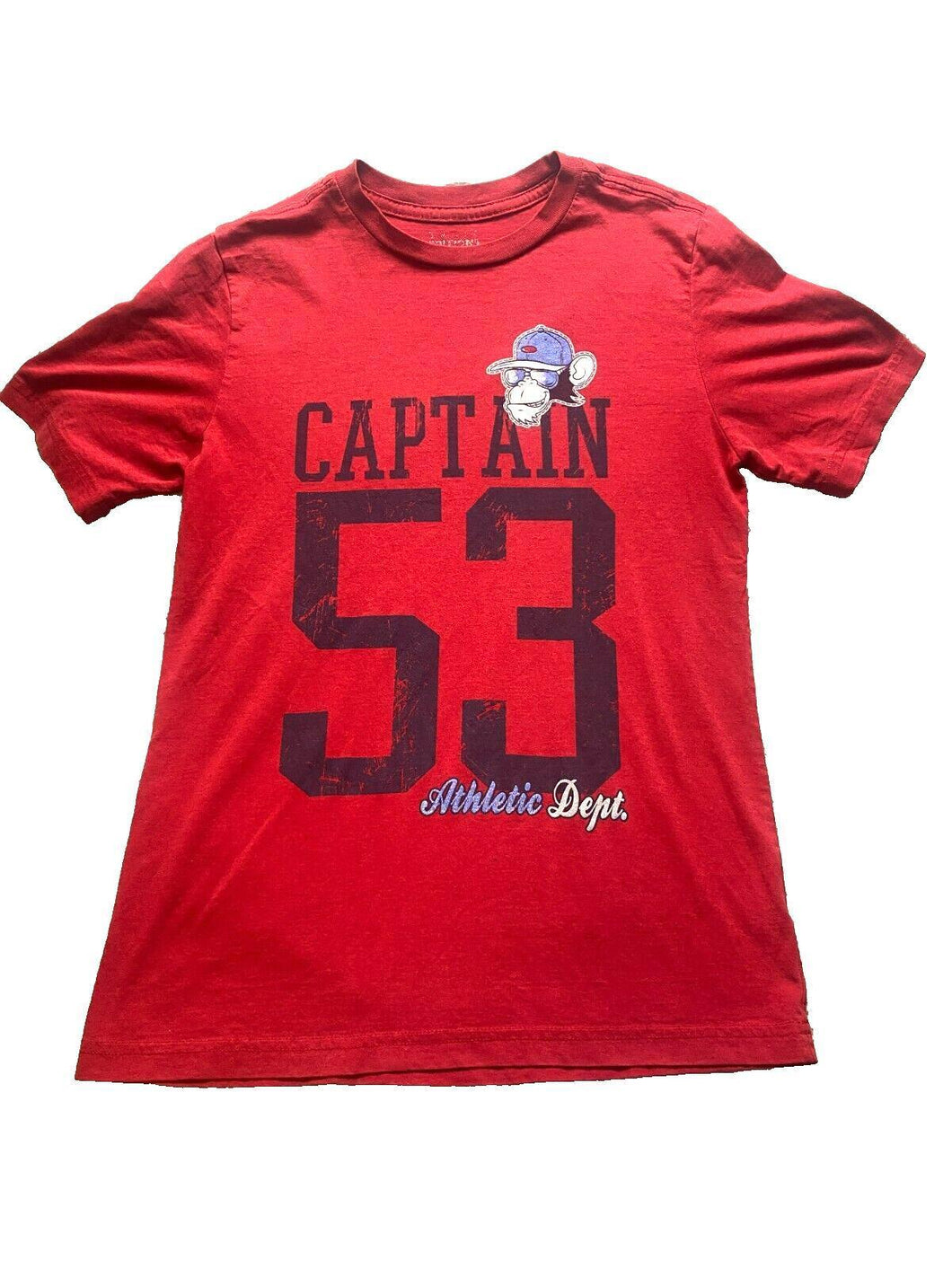 Captain Monkey Shirt Adult Small Gorilla Head #53 Athletic Department Mens