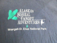 Load image into Gallery viewer, Alaska Shirt Adult Small Navy Blue Boreal Canopy Adventures National Park Mens
