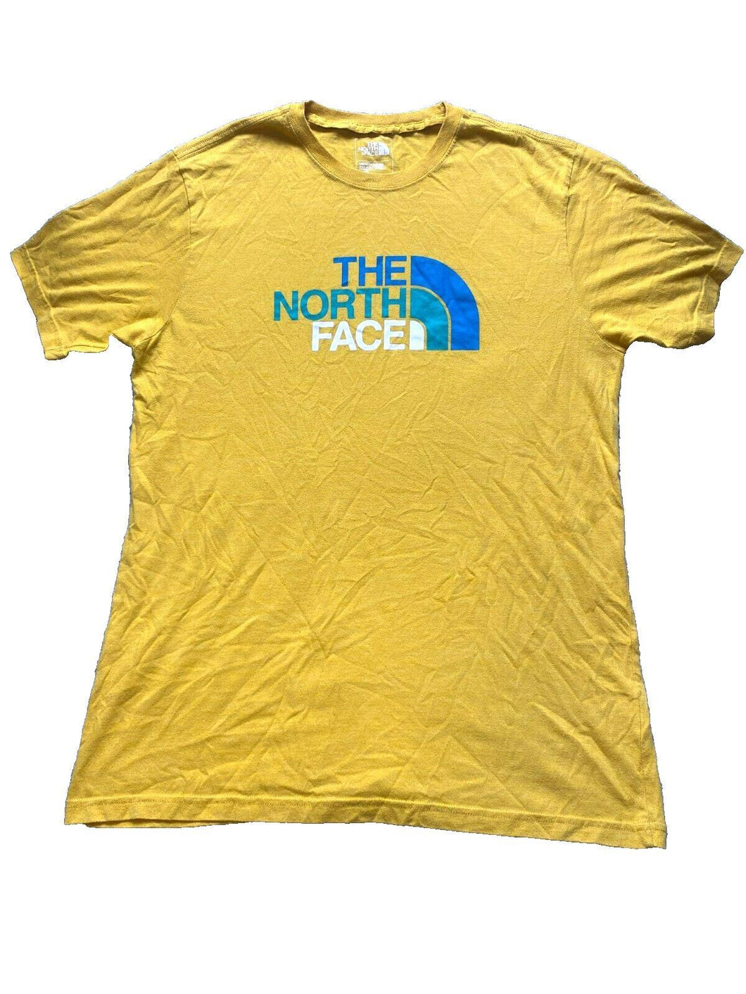 The North Face Shirt Adult Large Slim Fit Spell Out logo Short Sleeve Mens