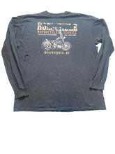 Load image into Gallery viewer, Vintage Hoesville Motorcycle Shirt Adult Large Black Y2K Independence Month Mens
