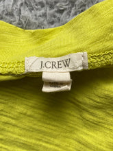 Load image into Gallery viewer, J Crew Shirt Womens Small Yellow Greenish Round Neck Long Sleeve Pullover Ladies
