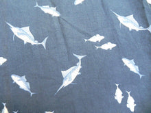 Load image into Gallery viewer, Campia Moda Shirt Adult Large Navy Blue AOP Long Nose Marlin Fish Hawaiian Mens
