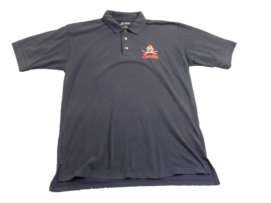 Virginia Cavaliers Shirt Adult Large Black Sportswear College NCAA Golf Polo Men