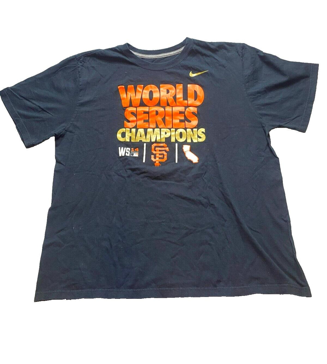 San Francisco Giants Shirt Adult 2XL Nike World Series Champs MLB Baseball Mens