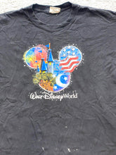 Load image into Gallery viewer, VTG Walt Disney World Shirt Adult Large Mickey Mouse Fireworks Flag Castle Mens
