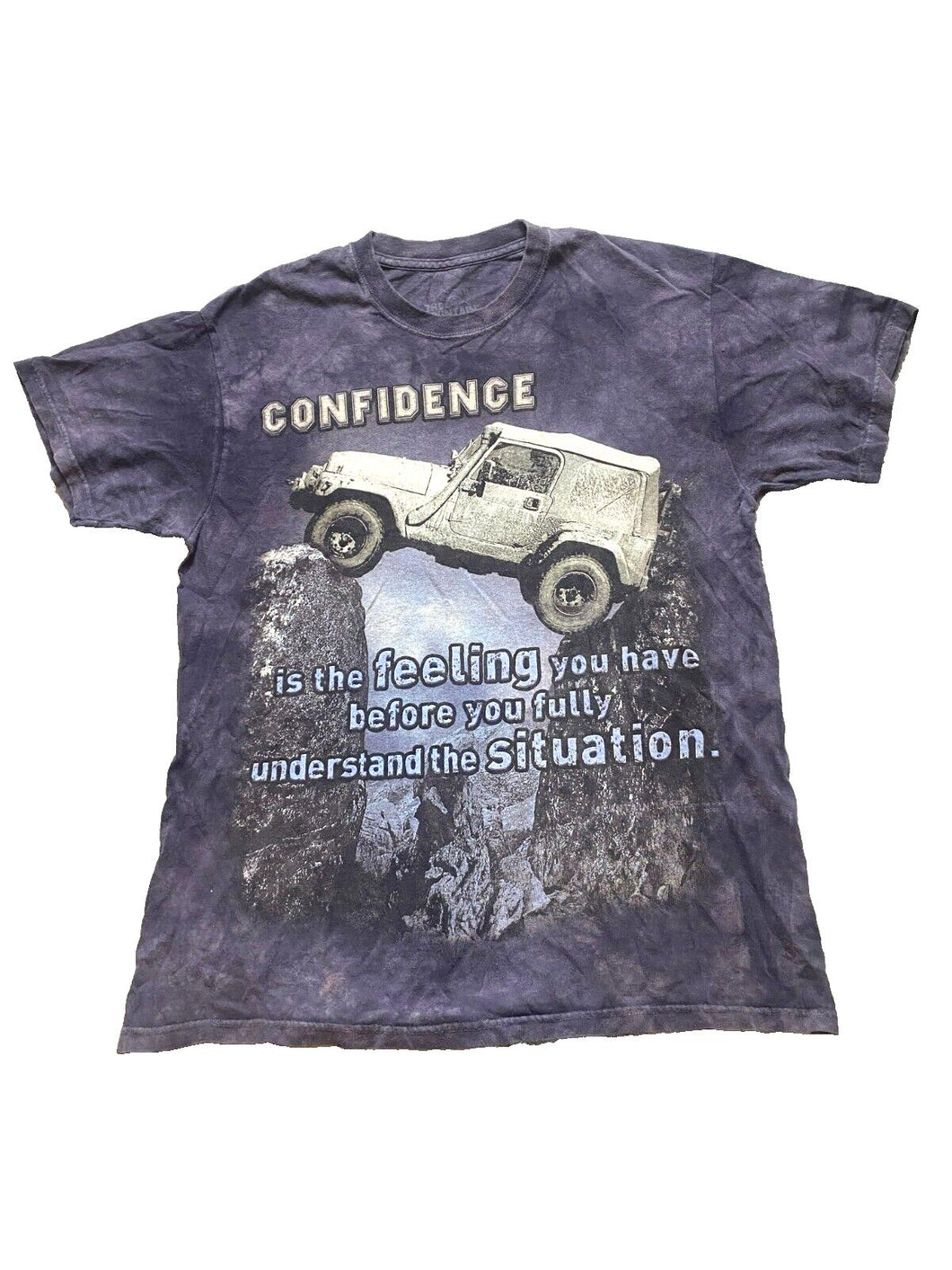 The Mountain Shirt Adult Medium Plum Confidence Jeep Off Road Streetwear Mens