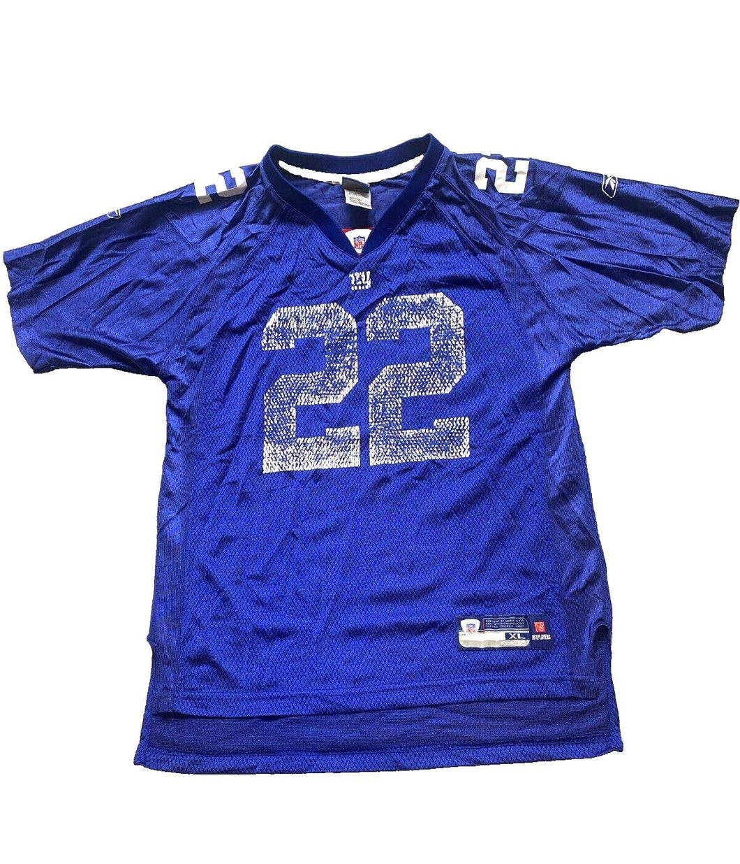 New York Giants Jersey Youth Extra Large Reuben Droughns #22 NFL Football Boys