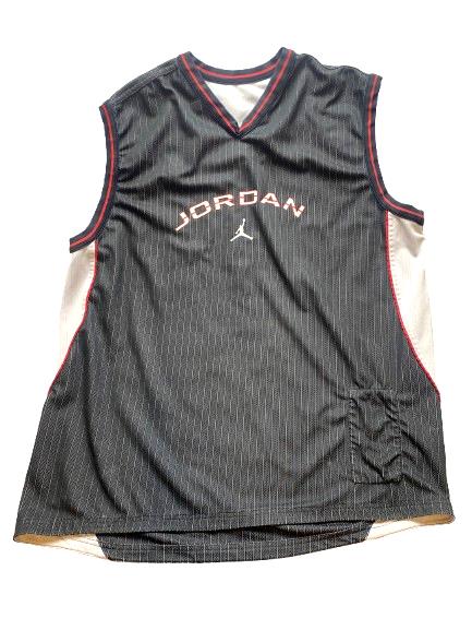 Michael Jordan Jersey Adult 2XL Black Gray Jumpman NBA Basketball Reversible Men