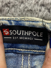 Load image into Gallery viewer, Southpole Jeans Adult 36x30 Blue Denim Skinny Grunge Distressed MCMXCI Mens
