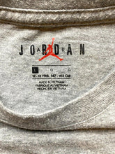 Load image into Gallery viewer, Nike Air Jordan Shirt Youth Large Gray Flight Jumpman Logo MJ Basketball Boys
