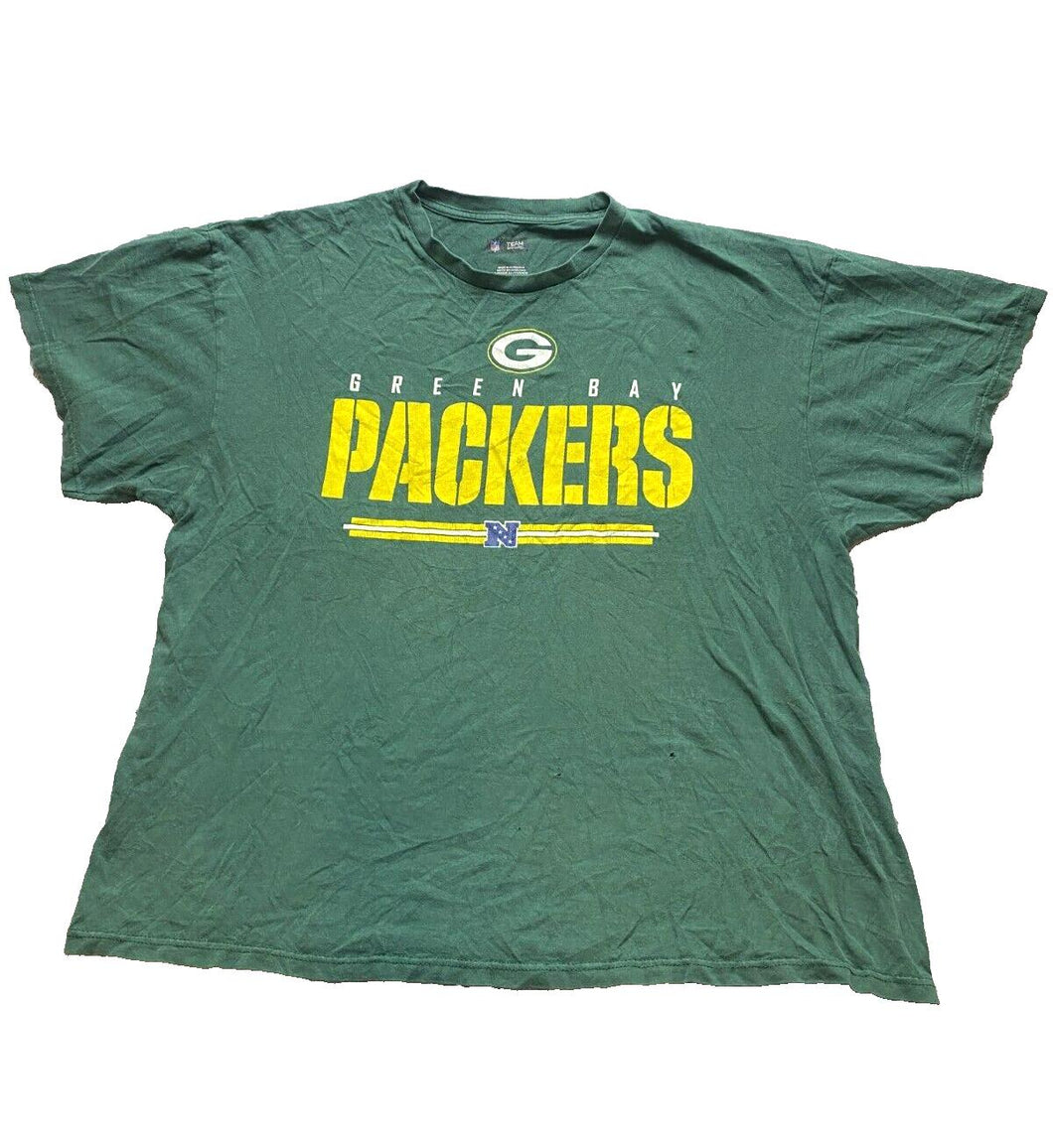 Green Bay Packers Shirt Adult 2XL 2X NFL Team Apparel Football Sportswear Men