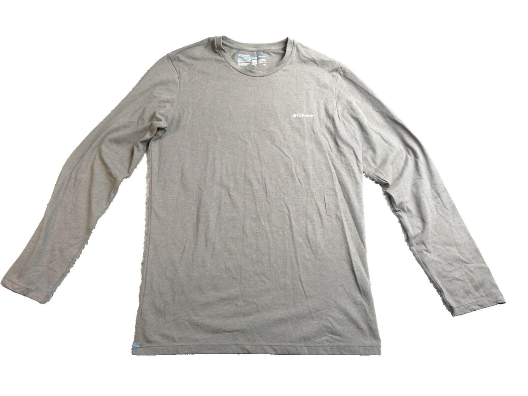 Columbia Shirt Adult Medium Gray Sportswear Outdoor Spandex Stretch Mens