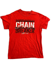 Load image into Gallery viewer, Chain Breaker Shirt Womens Medium Red 207 Summer Games GA Streetwear Skater Lady

