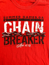 Load image into Gallery viewer, Chain Breaker Shirt Womens Medium Red 207 Summer Games GA Streetwear Skater Lady
