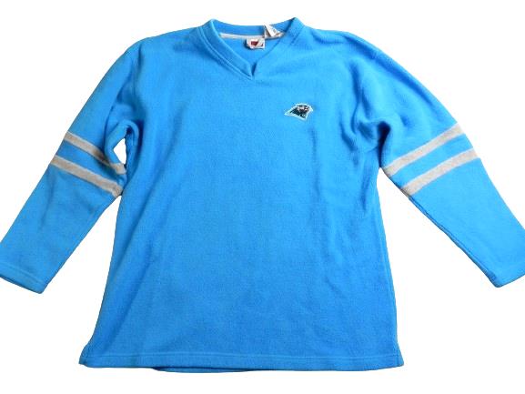 Carolina Panthers Sweater Adult Large Blue NFL Football Iron Knights Fleece Mens
